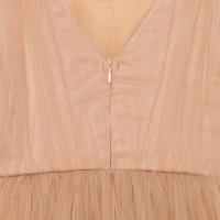 Платье для девочки нарядное KAFTAN, рост 98-104 см (30), бежевый Платье для девочки нарядное KAFTAN, рост 98-104 см (30), бежевый