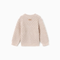 Джемпер детский вязаный MINAKU, цвет бежевый, рост 68-74 см
