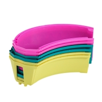 Песочница детская пластиковая, без крышки, 147 &times; 147 &times; 18 см, МИКС, &laquo;Ромашка&raquo;