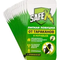 Средство от тараканов, муравьев Клеевая-ловушка SAFEX, набор 15 шт.