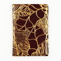 Обложка на паспорт &laquo;Текстурные листья&raquo;, искусственная кожа