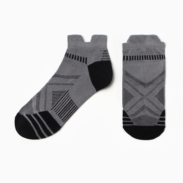 Носки мужские MINAKU укороченные, размер 38-45, цвет серый