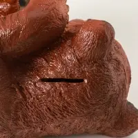 Копилка "Мишка лёжа" 15х28 см, цветной