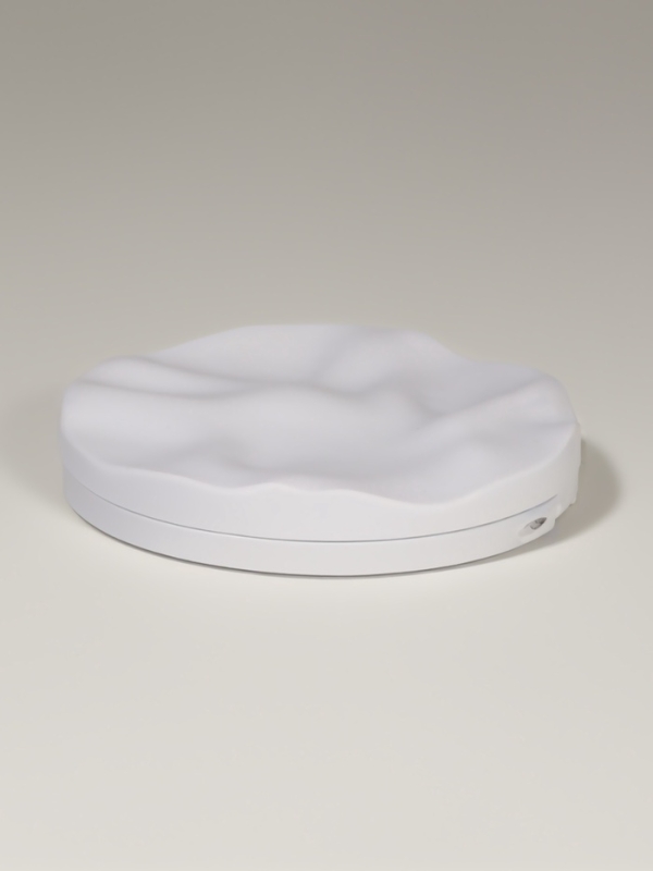 Зеркало складное &laquo;Волны&raquo;, d = 7,5 см, цвет матовый белый