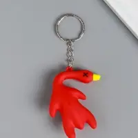 Брелок резина "Утка" МИКС 5х2х5,5 см