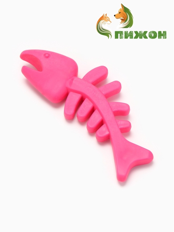 Игрушка жевательная "Планктон", TPR, 12,5 см, розовая