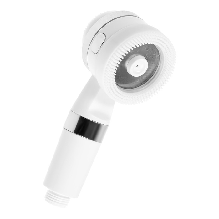 Лейка для душа ZEIN Z3548, d=60 мм, 3 режима, с резиновыми щётками, отсек для геля, белая Лейка для душа ZEIN Z3548, d=60 мм, 3 режима, с резиновыми щётками, отсек для геля, белая