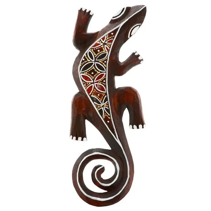 Панно &laquo;Геккон&raquo;, 31&times;11&times;1 см, дерево