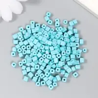 Бисер кубический стекло 4х4 мм "Яркость. Голубой" набор 20 гр