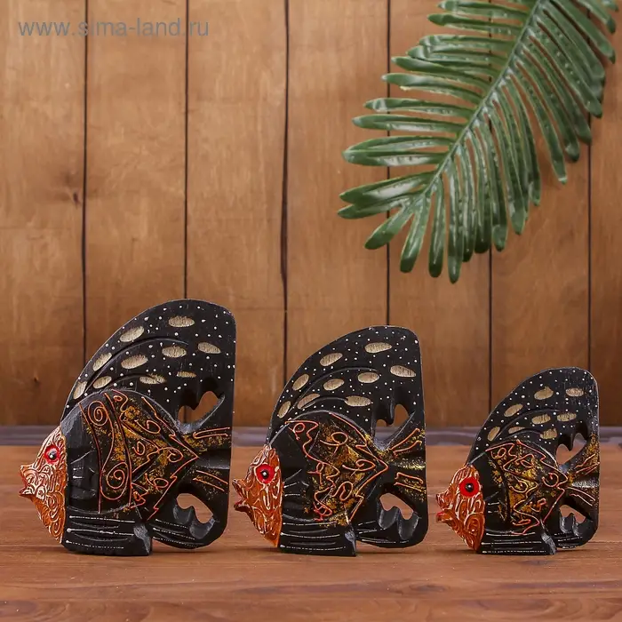 Набор сувенирный "Королевские рыбки"(3 шт) 14х8х10 см