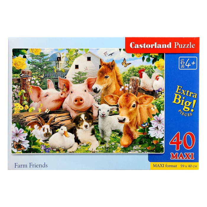 Макси-пазл &laquo;Друзья на ферме&raquo;, 40 элементов