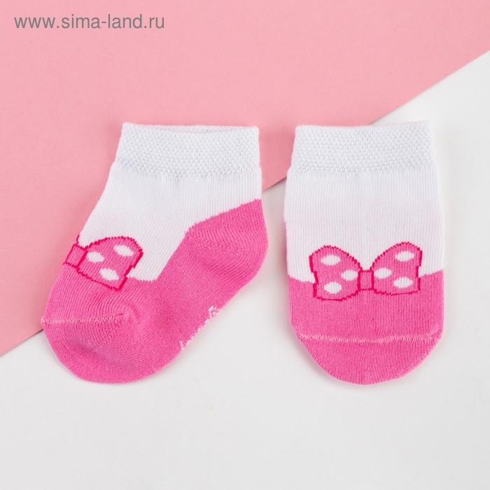 Набор носков Минни Маус, 2 пары, 12-14 см