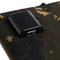 Солнечная панель для зарядки телефона, складная, 4 панели, 21 Вт, 44&times;16.5&times;0.3 см, хаки