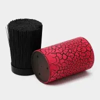 Подставка для ножей с наполнителем Доляна &laquo;Кракле&raquo;, 14&times;9 см, soft-touch, цвет красный