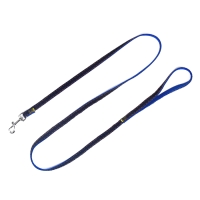 Комплект "Джинс", ширина 1 см, поводок 120 см, шлейка 25-40 см, синий Комплект "Джинс", ширина 1 см, поводок 120 см, шлейка 25-40 см, синий