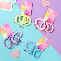 Резинка для волос &laquo;Милена&raquo;, петельки жатка, 4 см, набор 3 шт., МИКС