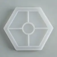 Подставка из гипса. Набор для создания поддона с красками &laquo;Шестиугольник&raquo;