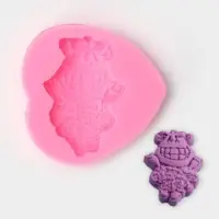 Молд &laquo;Куколка&raquo;, силикон, 6.5&times;6.8&times;1.3 см, розовый