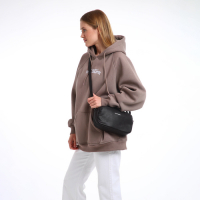 Сумка женская через плечо TEXTURA, маленький размер, цвет чёрный