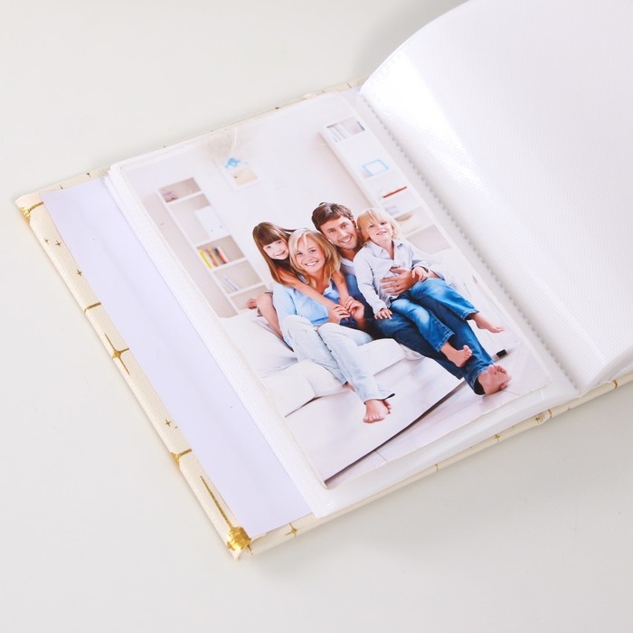 Фотоальбом на 100 фото 10х15 см "Сияние звёзд" кожзам МИКС 5х13х16,5 см