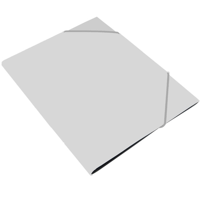 Папка на резинке А4, 500 мкм, Calligrata, корешок 15 мм, до 100 листов, белая