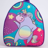 Рюкзак детский для девочки &laquo;Единорог на вечеринке&raquo;, 23х20,5 см, отдел на молнии