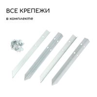 Грядка оцинкованная, 195 &times; 100 &times; 15 см, серая, Greengo