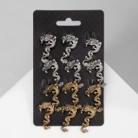 Брошь «Дракон» извилистый (неделимая фасовка 12 шт., цена за шт.), цвет МИКС Брошь «Дракон» извилистый (неделимая фасовка 12 шт., цена за шт.), цвет МИКС