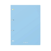 Тетрадь А4 на кольцах, 80 листов в клетку ErichKrause Pastel, пластиковая обложка, блок офсет 100% белизна, МИКС