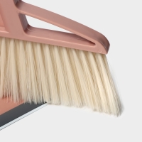 Щётка для пола Доляна: щётка 23&times;88 см, совок 26&times;26&times;73 см, цвет бежевый