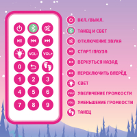 Музыкальная кукла &laquo;Анна. Снегурочка&raquo; в платье, танцует, рассказывает стихи, на пульте управления