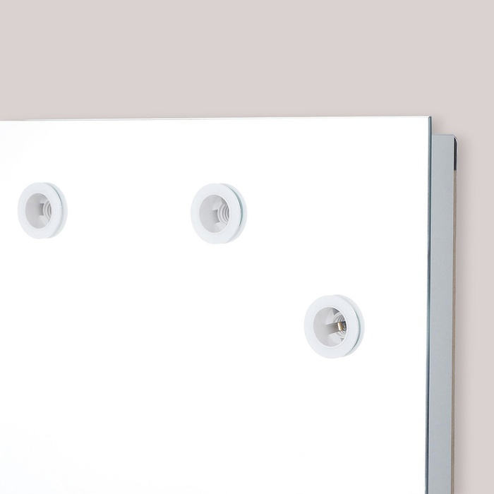 Зеркало, гримёрное, настенное, 13 лампочек, 90х70 см