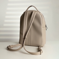 Рюкзак на молнии, TEXTURA, наружный карман, цвет светло-бежевый Рюкзак на молнии, TEXTURA, наружный карман, цвет светло-бежевый