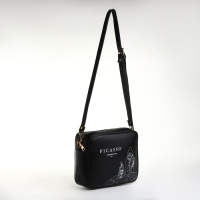 Сумка женская через плечо TEXTURA, маленького размера, цвет чёрный