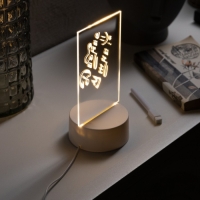 Светодиодный ночник с маркером 10 &times; 19 &times; 10 см, USB, свечение тёплое белое