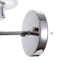 Бра 2074/1 E27 40Вт хром 16х12х21 см Бра 2074/1 E27 40Вт хром 16х12х21 см