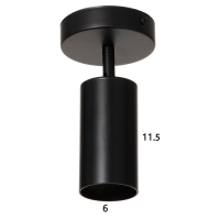 Спот 2484/1BK GU10 40Вт черный 10х11 см