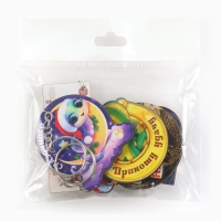 Брелок новогодний, для ключей, деревянный &laquo;Новогодний&raquo;, МИКС из 6 штук