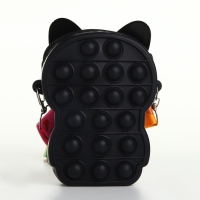 Сумка детская для девочки на молнии, цвет чёрный Сумка детская для девочки на молнии, цвет чёрный