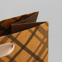 Пакет подарочный крафтовый горизонтальный, упаковка, &laquo;Лучшему во всём&raquo;, MS 23 х 18 х 8 см