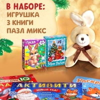 Подарочный набор &laquo;Посылка от Деда Мороза&raquo;, книги, игрушка и пазл МИКС