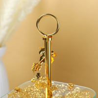 Этажёрка - фруктовница квадратная, 2 яруса, 29&times;29 см, 17&times;17 см, высота 43 см, стекло