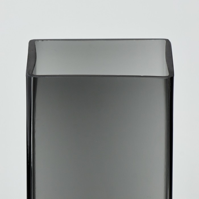 Ваза для цветов &laquo;Форест&raquo; из серого стекла 25,5&times;8&times;8 см