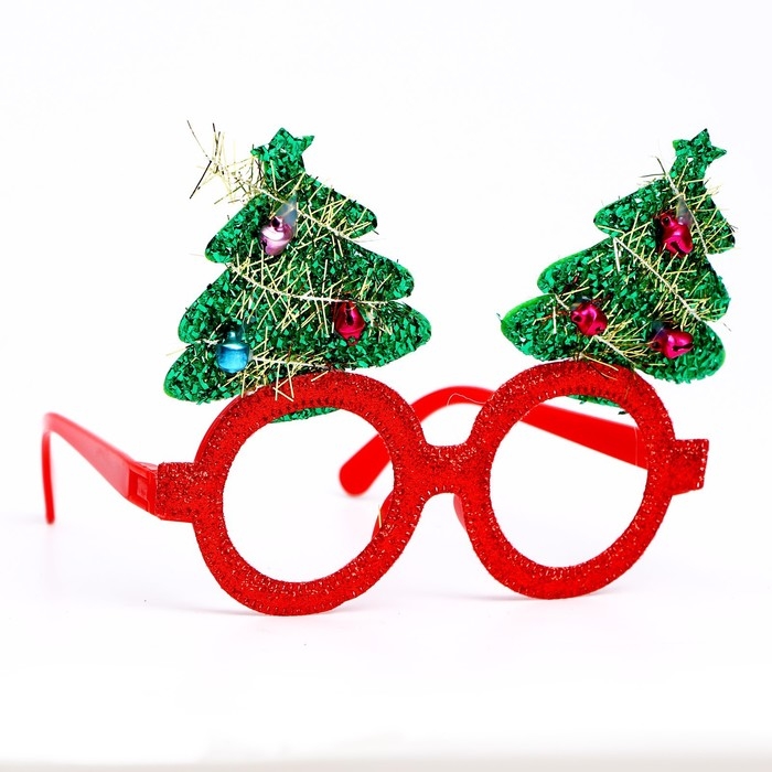 Карнавальные очки &laquo;Ёлочки&raquo; МИКС