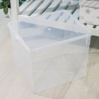 Ящик для хранения с крышкой &laquo;Кристалл&raquo;, 34 л, 39&times;31&times;33 см, цвет МИКС