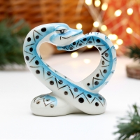 Сувенир "Змей Любовь", 10 см, фарфор