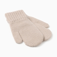 Варежки детские MINAKU, цвет бежевый, 18 см Варежки детские MINAKU, цвет бежевый, 18 см