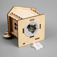 Подвеска световая "Дом снеговика", 9х5х8.5 см, 1 LED, AG10x3 (в компл.), свечение тёплое белое Подвеска световая "Дом снеговика", 9х5х8.5 см, 1 LED, AG10x3 (в компл.), свечение тёплое белое