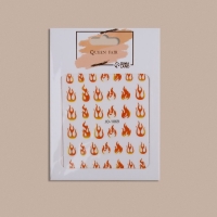 Наклейки для ногтей &laquo;Огоньки&raquo;, цвет жёлтый/оранжевый