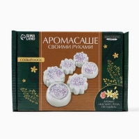 Аромасаше своими руками. Набор для создания ароматической фигурки из соевого воска &laquo;Цветы с блестками&raquo;
